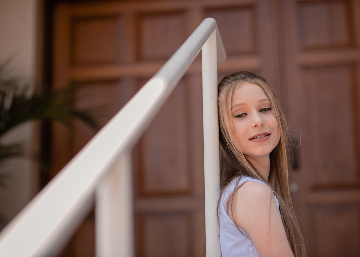 Fotos ao ar livre na Primeira Eucaristia da Kelly Milena Froehlich 