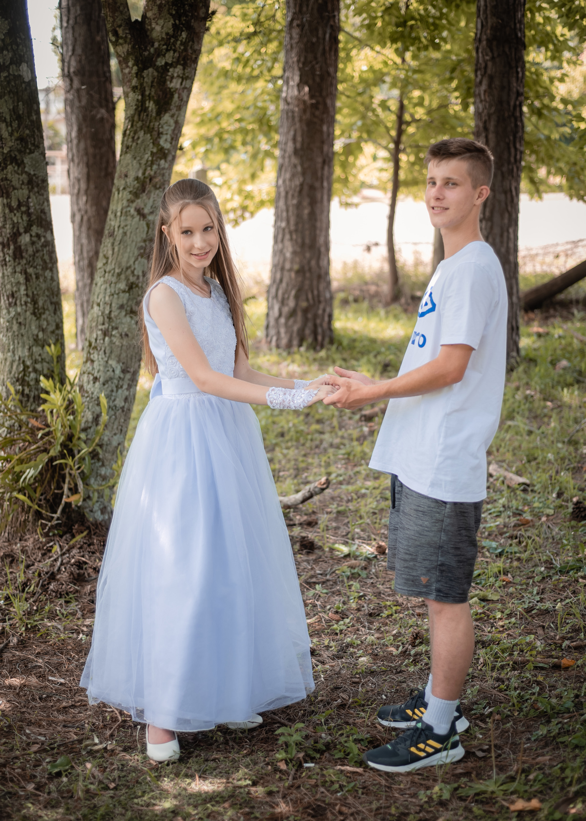 Fotos de familia na Primeira Eucaristia da Kelly Milena Froehlich 