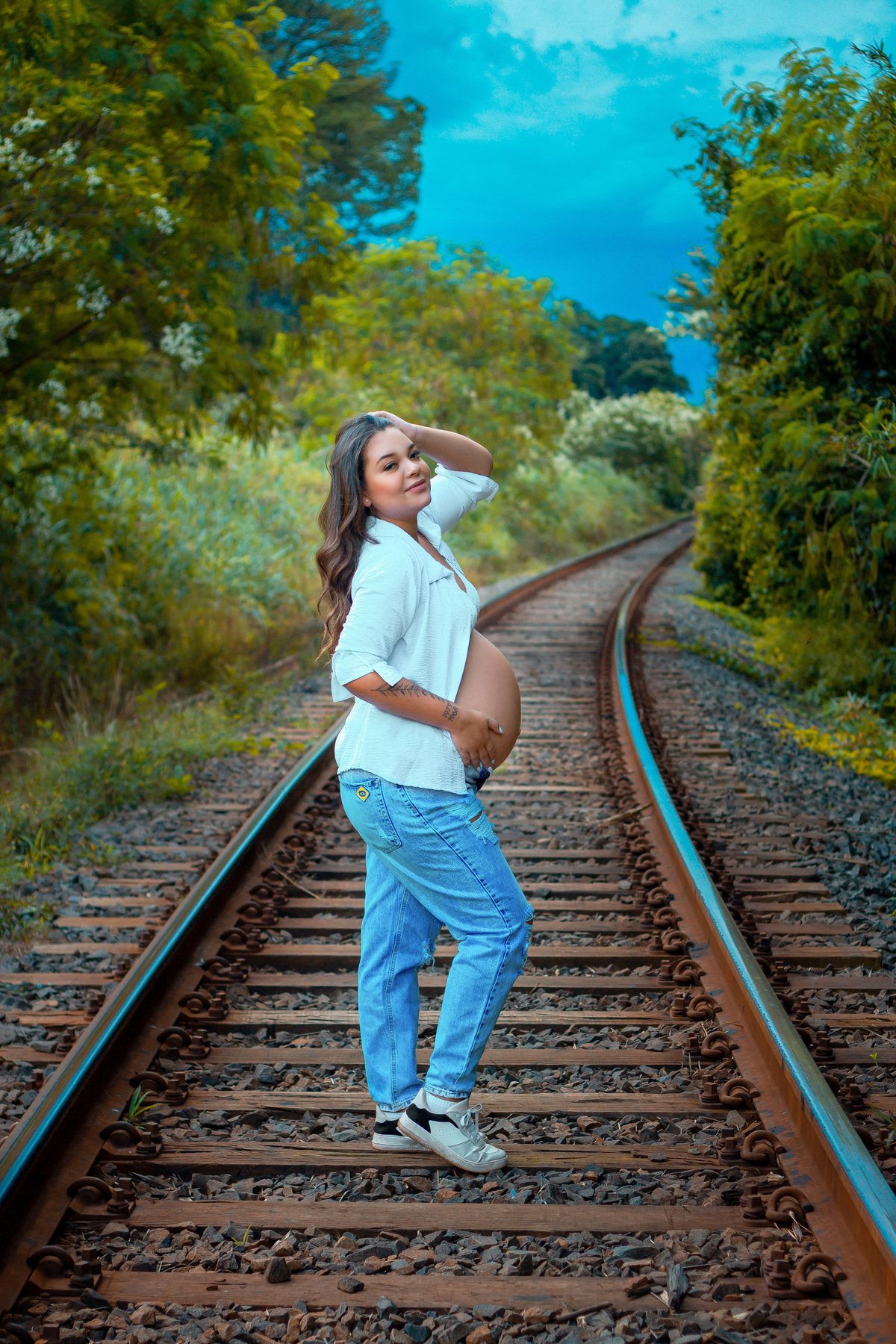 Ensaio gestante Daieli Freitas Limeira SP