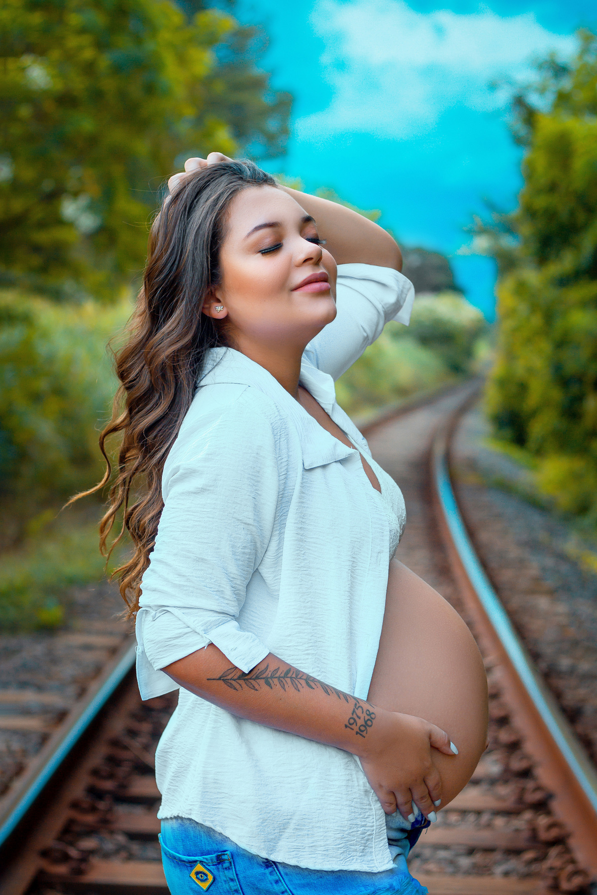 Ensaio gestante Daieli Freitas Limeira SP