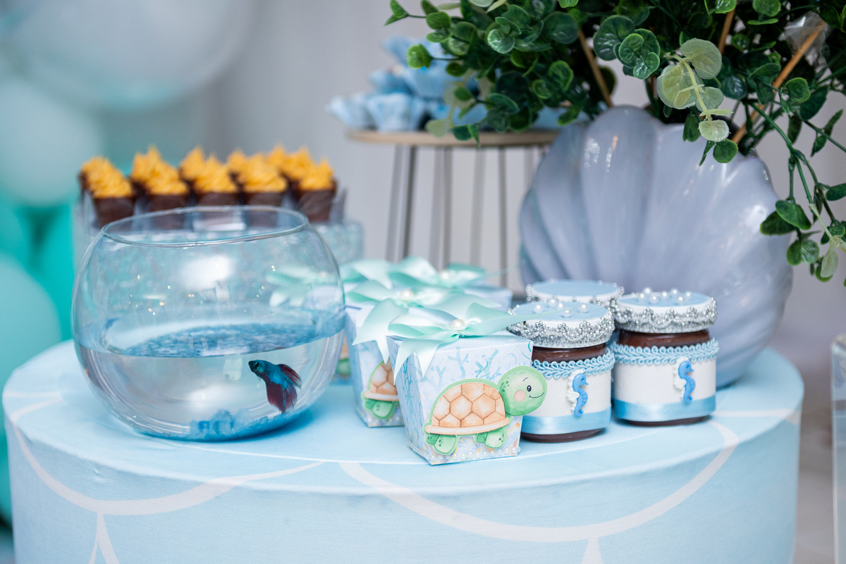 fotos de festa tema fundo do mar