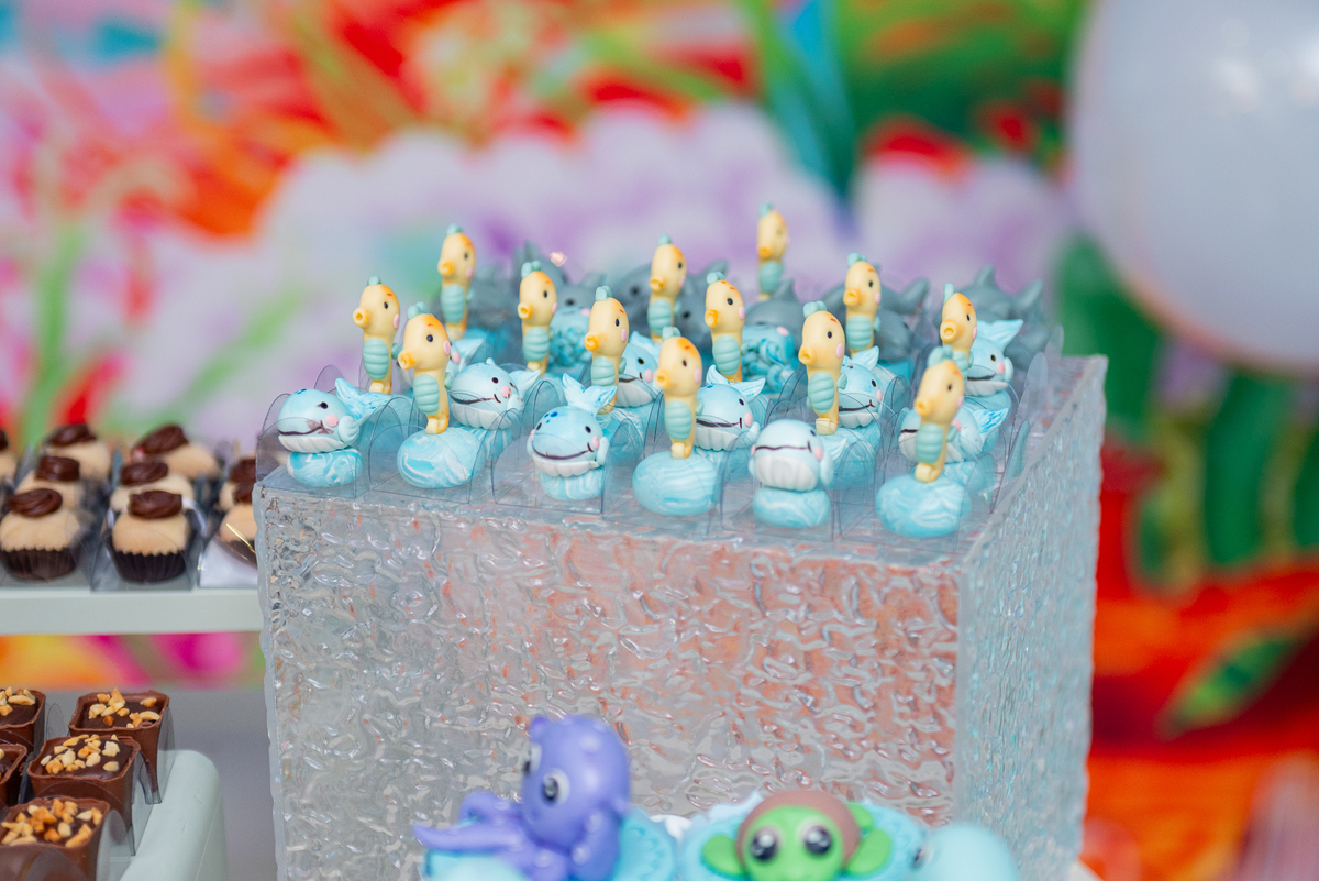 fotos de festa tema fundo do mar