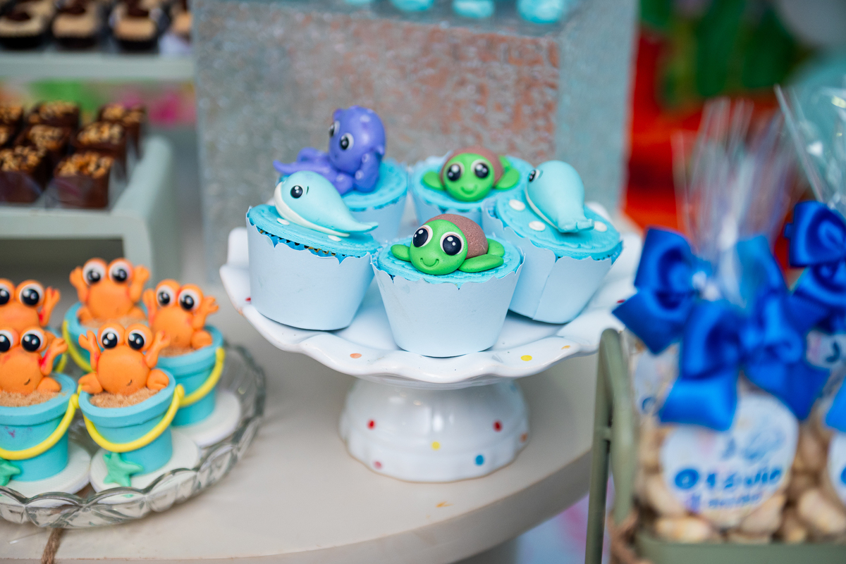 fotos de festa tema fundo do mar