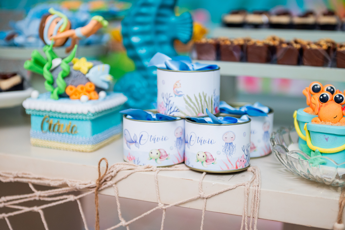 fotos de festa tema fundo do mar