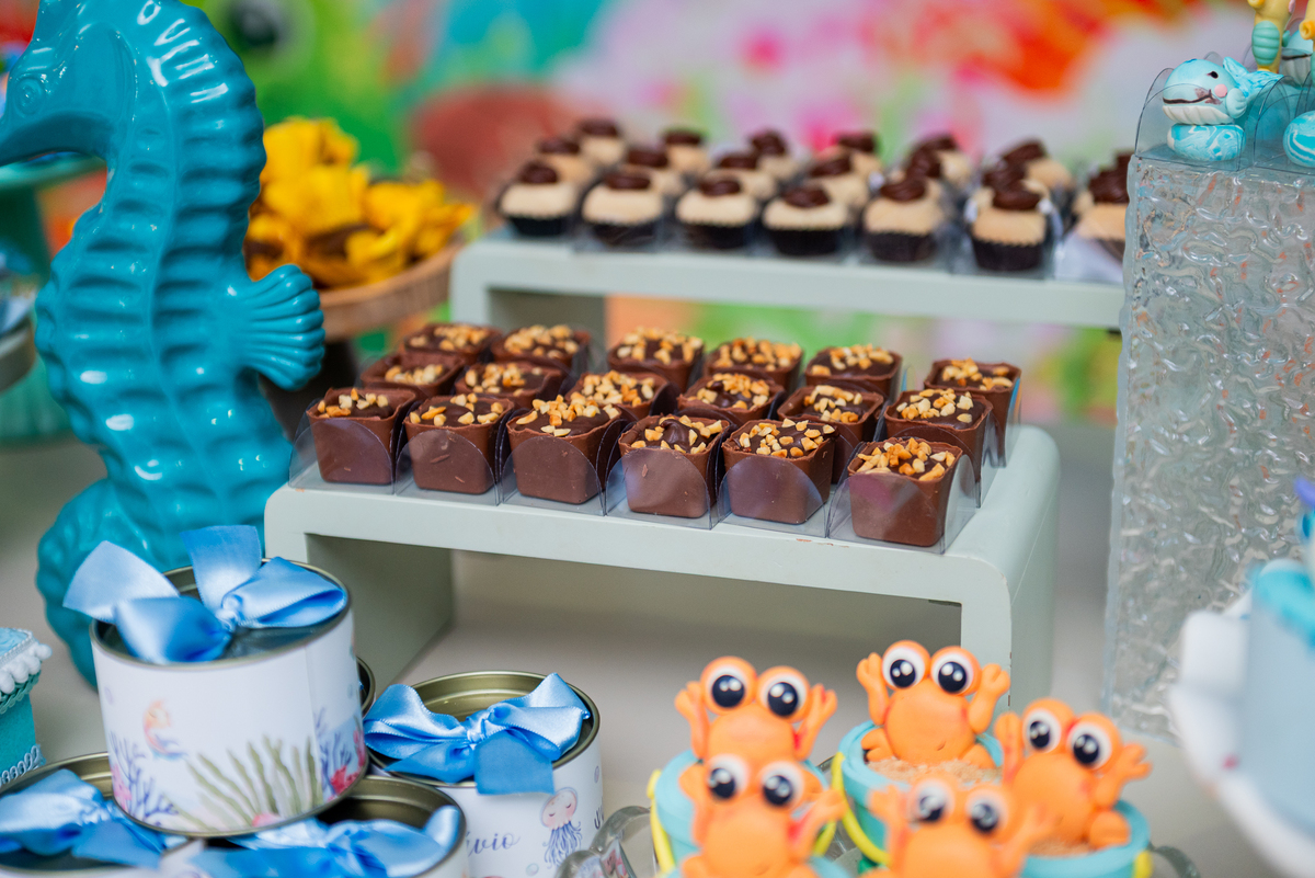 fotos de festa tema fundo do mar