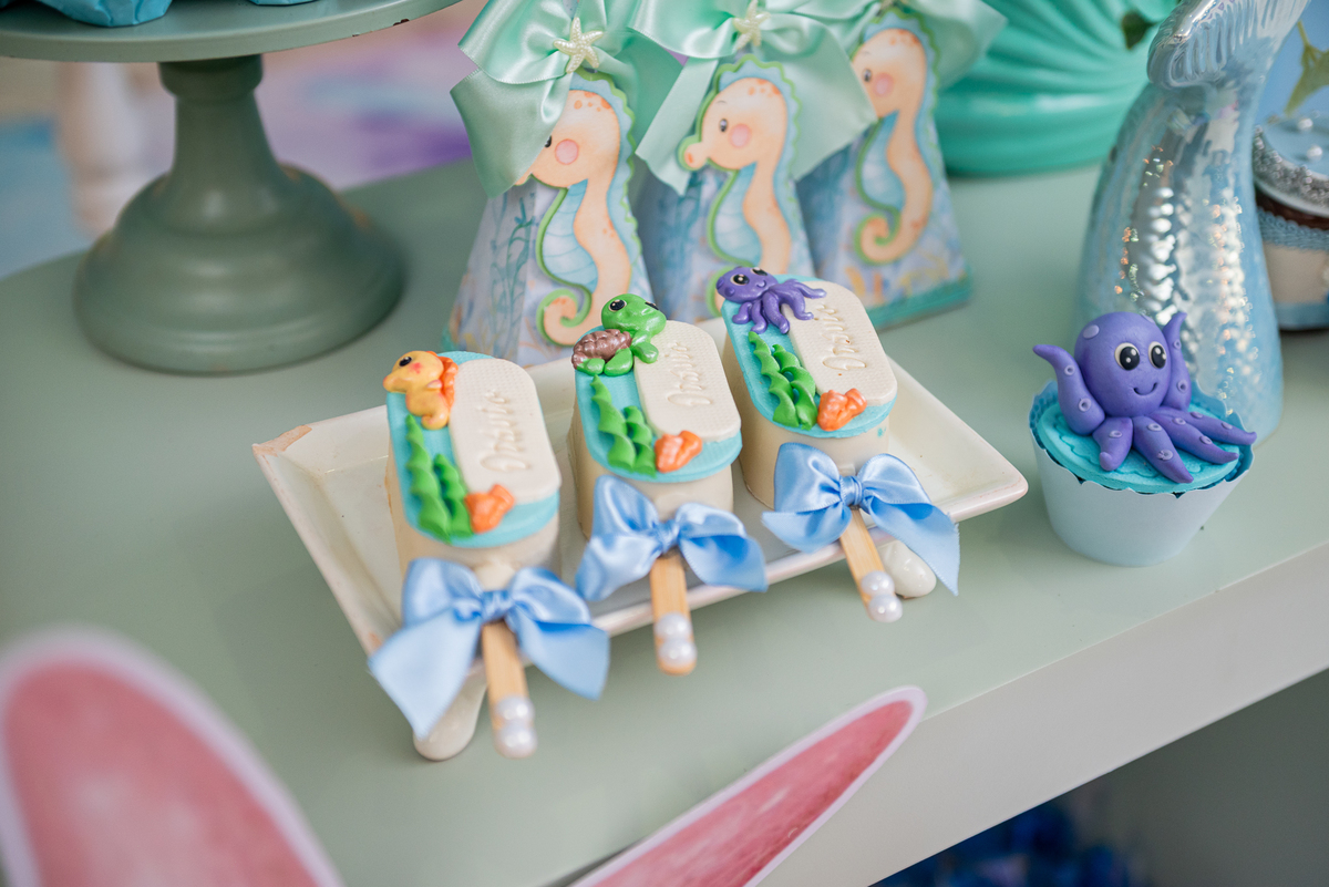 fotos de festa tema fundo do mar