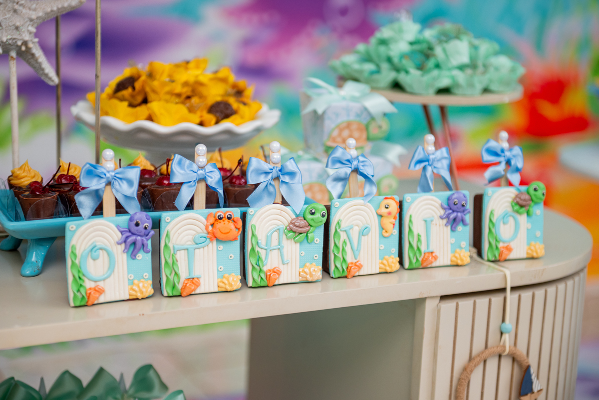 fotos de festa tema fundo do mar