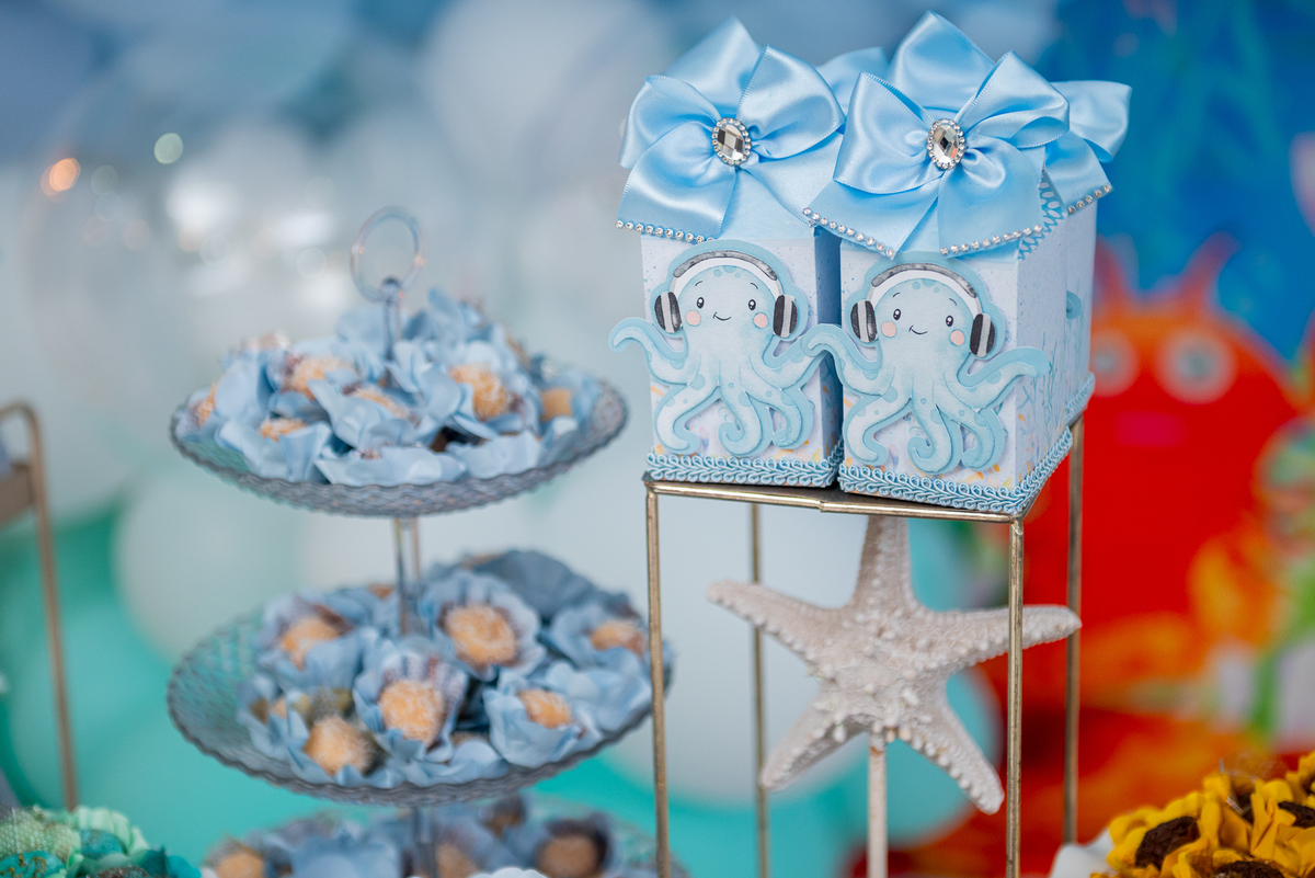 fotos de festa tema fundo do mar