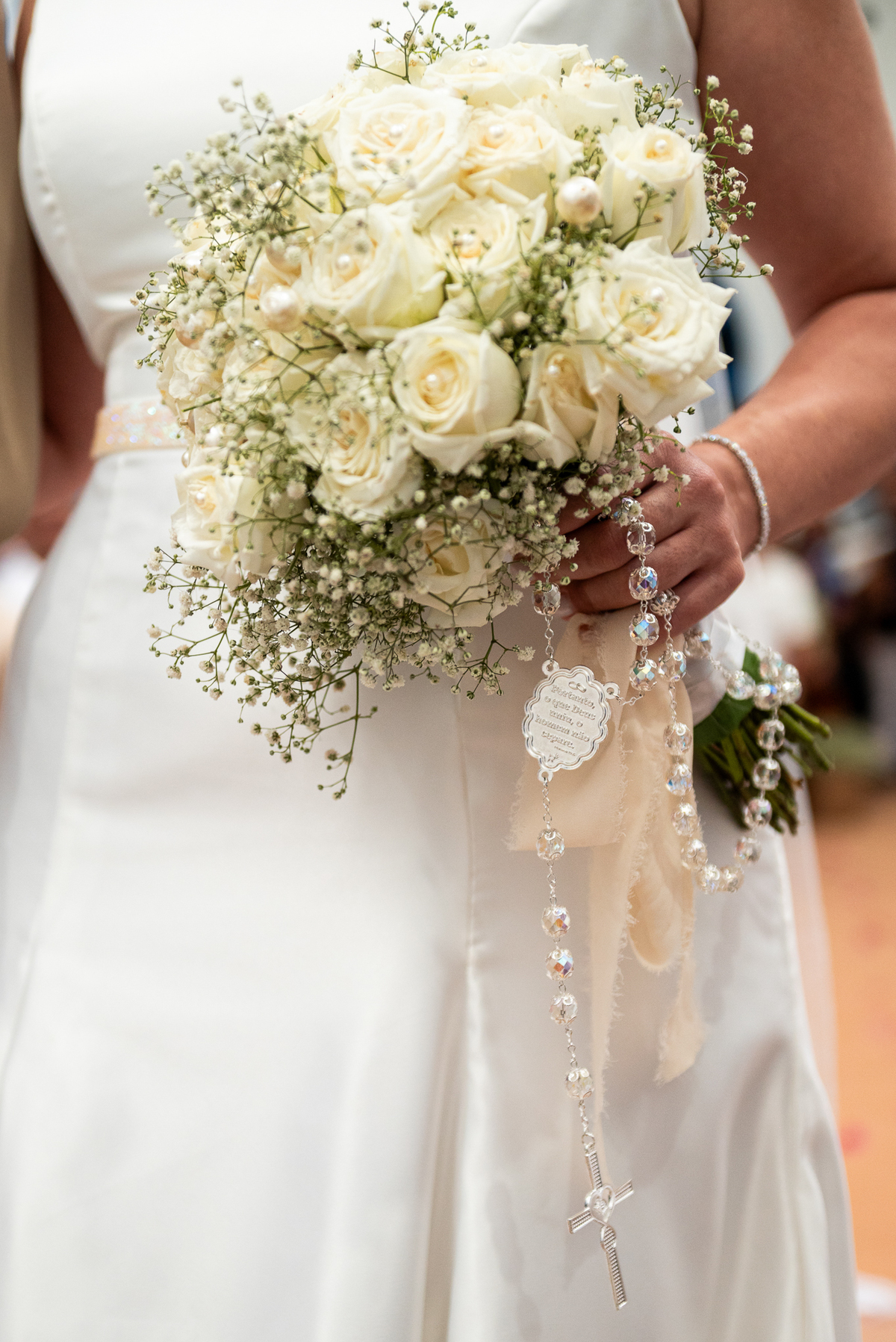 Detalhes do vestido da noiva