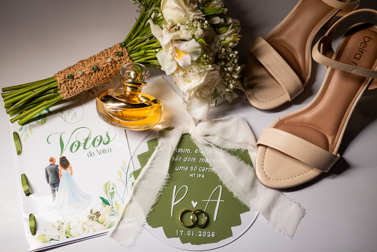 buquê da noiva em fotografia de casamento