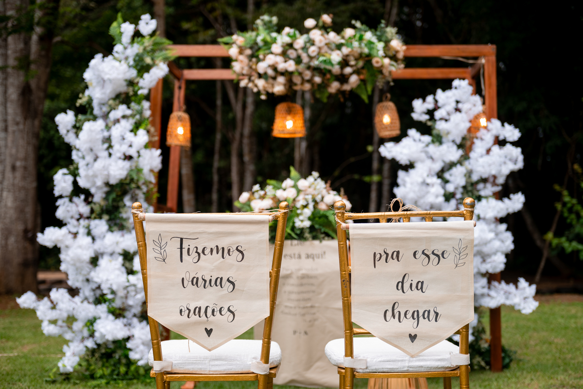 Decoração da cerimônia de casamento