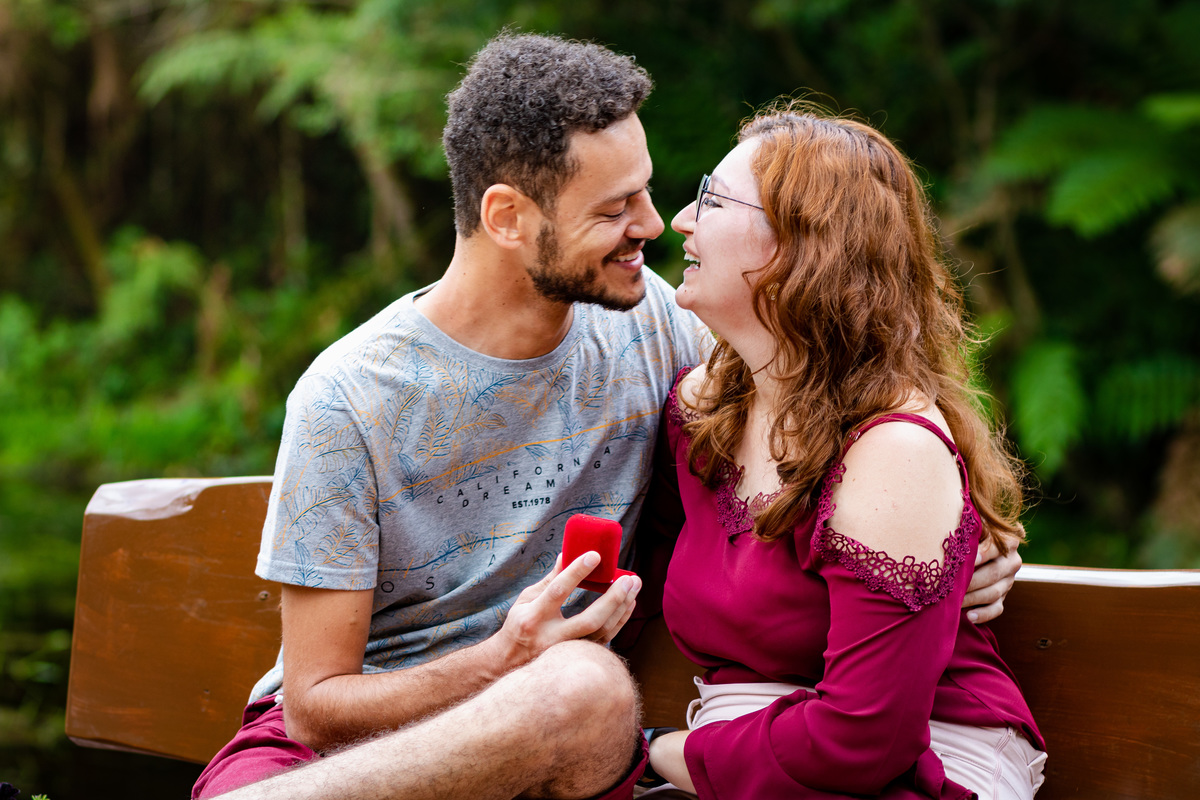 Pedido de Casamento no Bosque do Silencio -  Campos do Jordão