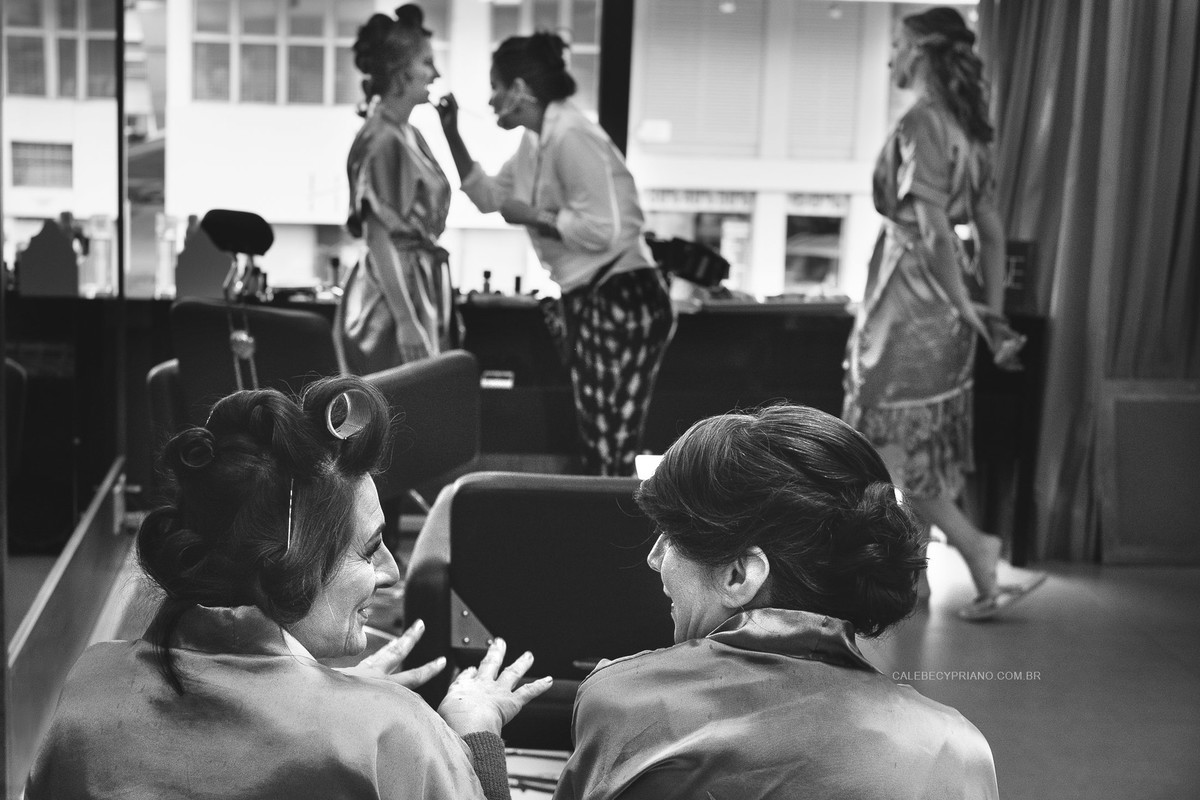 making off da rebeca no salão Orange Beauty Studio