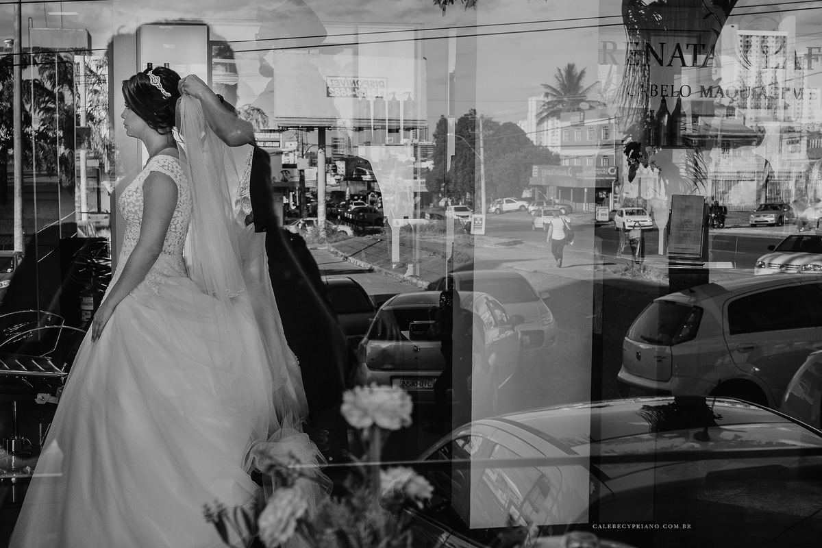 Noiva arrumando salão Renata lafonte 