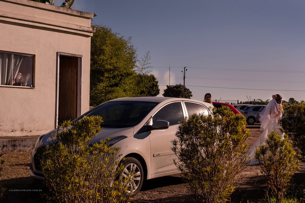 noiva andando catetinho hall 