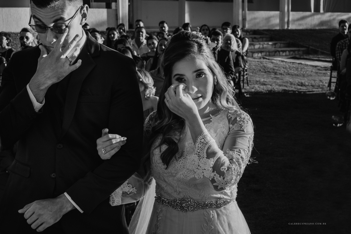 noivos chorando catetinho hall