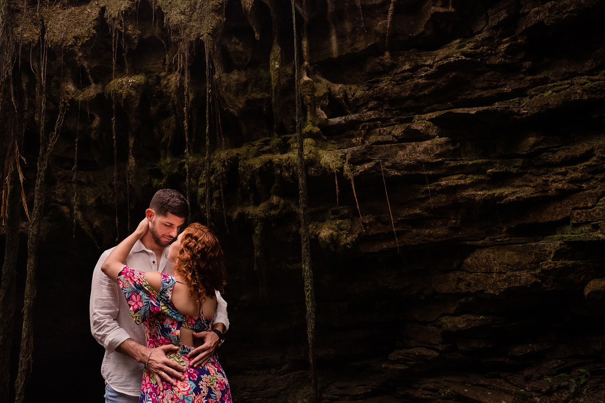 ensaio noivos cachoeira mambai