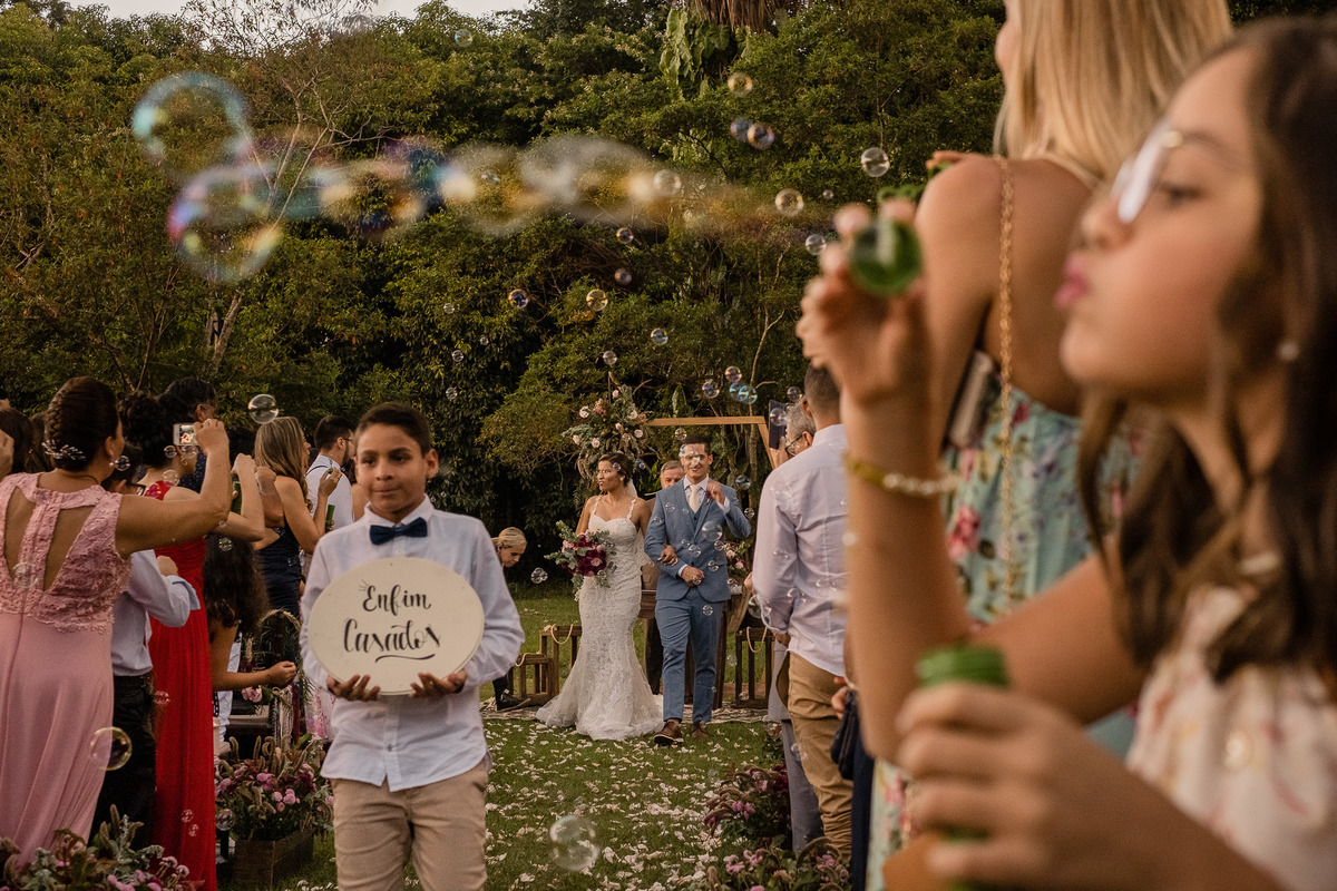 saída cerimonia noivos mansao atrium