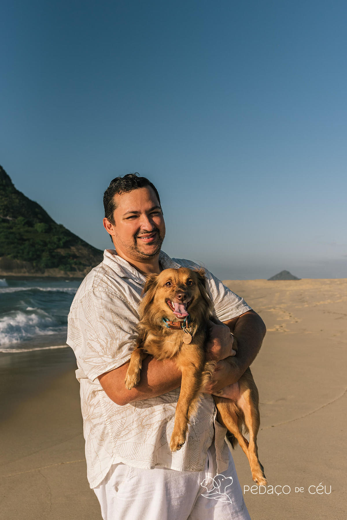 Ensaio pai de pet Praia do Pontal Rio de Janeiro