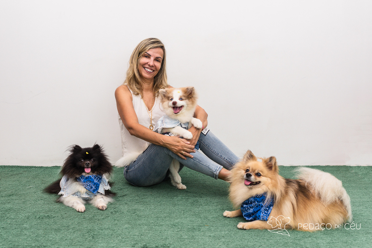 Mãe de pet ensaio com cães rio de janeiro spitz