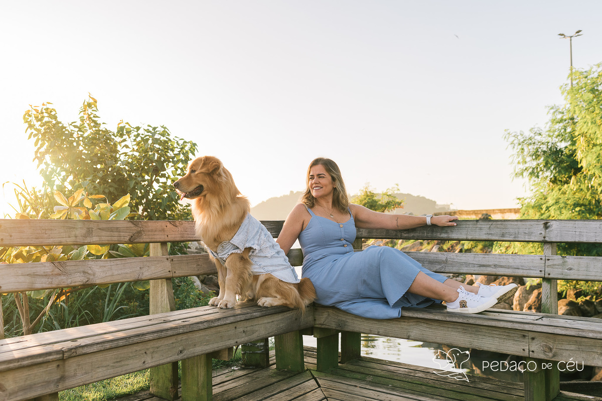 Mãe de pet ensaio com cães rio de janeiro golden