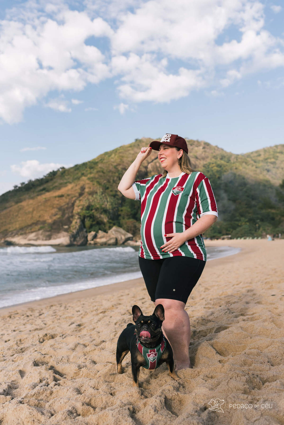 Ensaio gestante com pet Grumari Rio de Janeiro