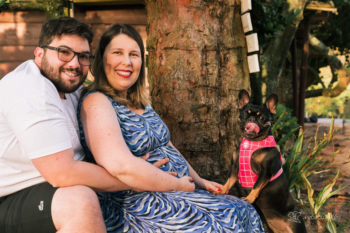 Ensaio gestante com pet Grumari Rio de Janeiro