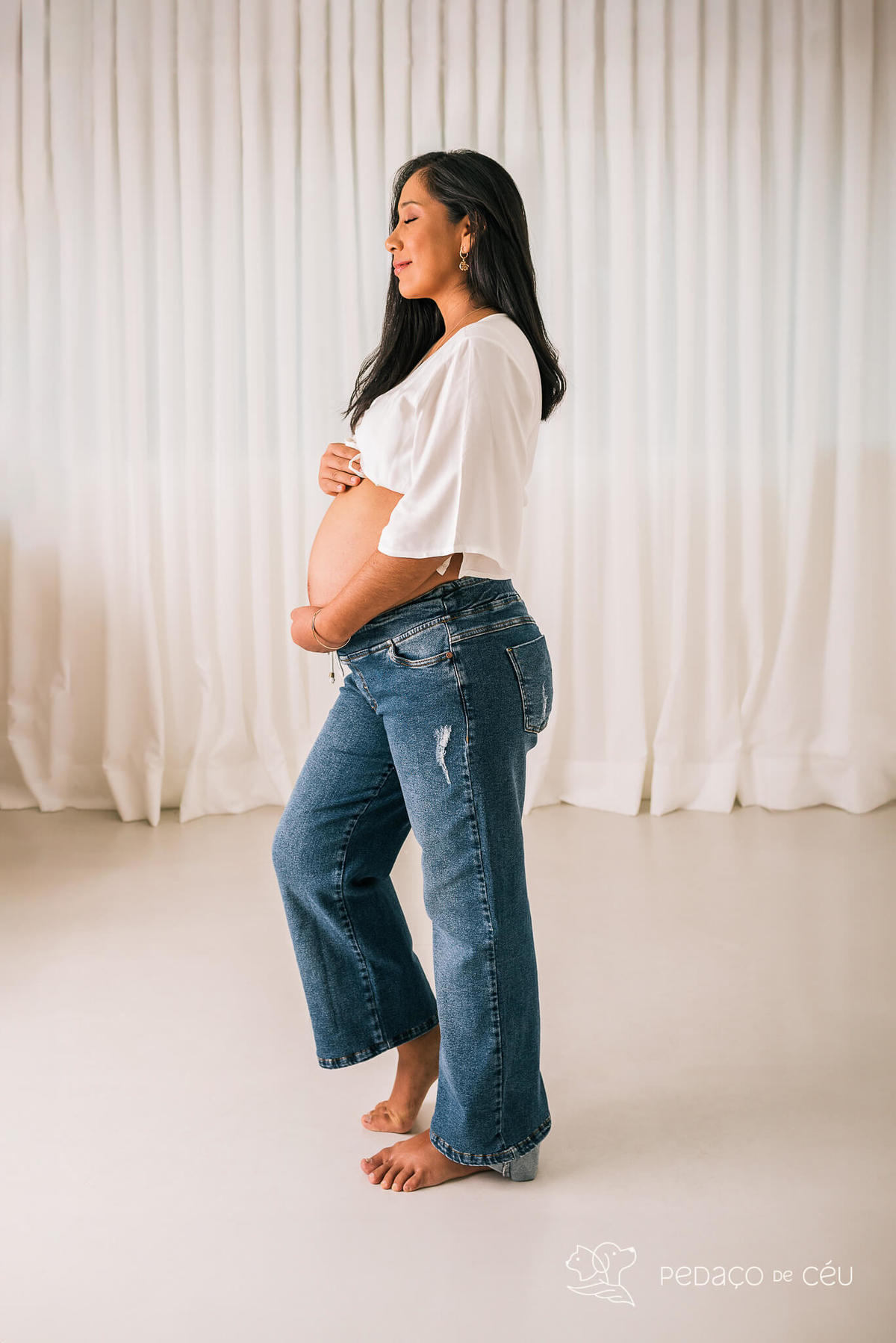 ensaio gestante com pet - Golden gestante