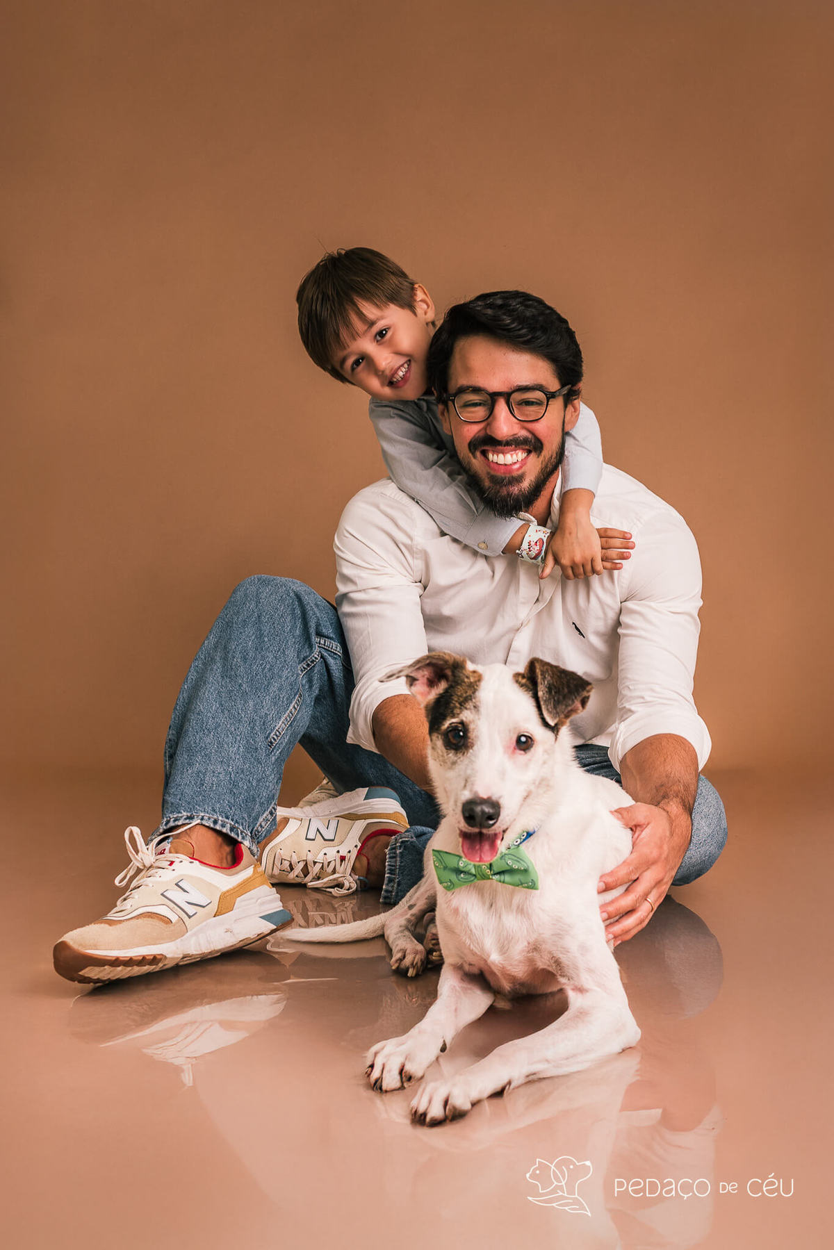 Ensaio pet srd em família com criança