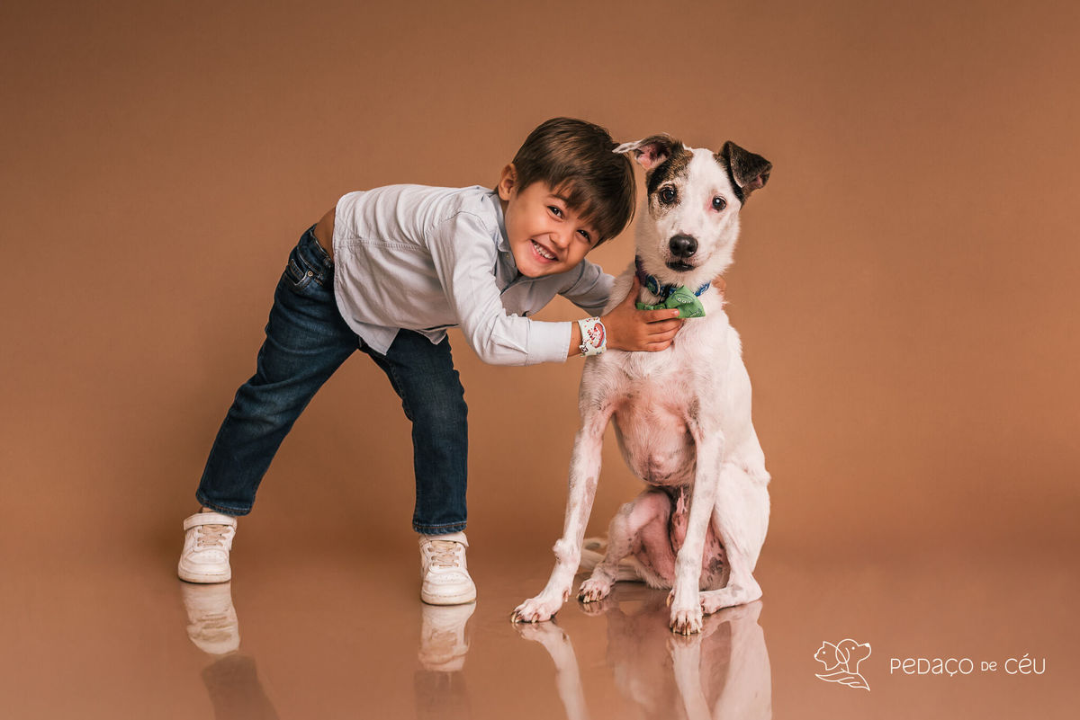 Ensaio pet srd em família com criança