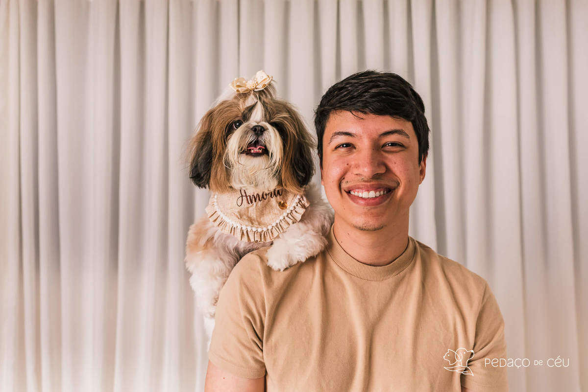 ensaio fotográfico pet no cenário Atemporal da Pedaço de Céu, Rio de Janeiro