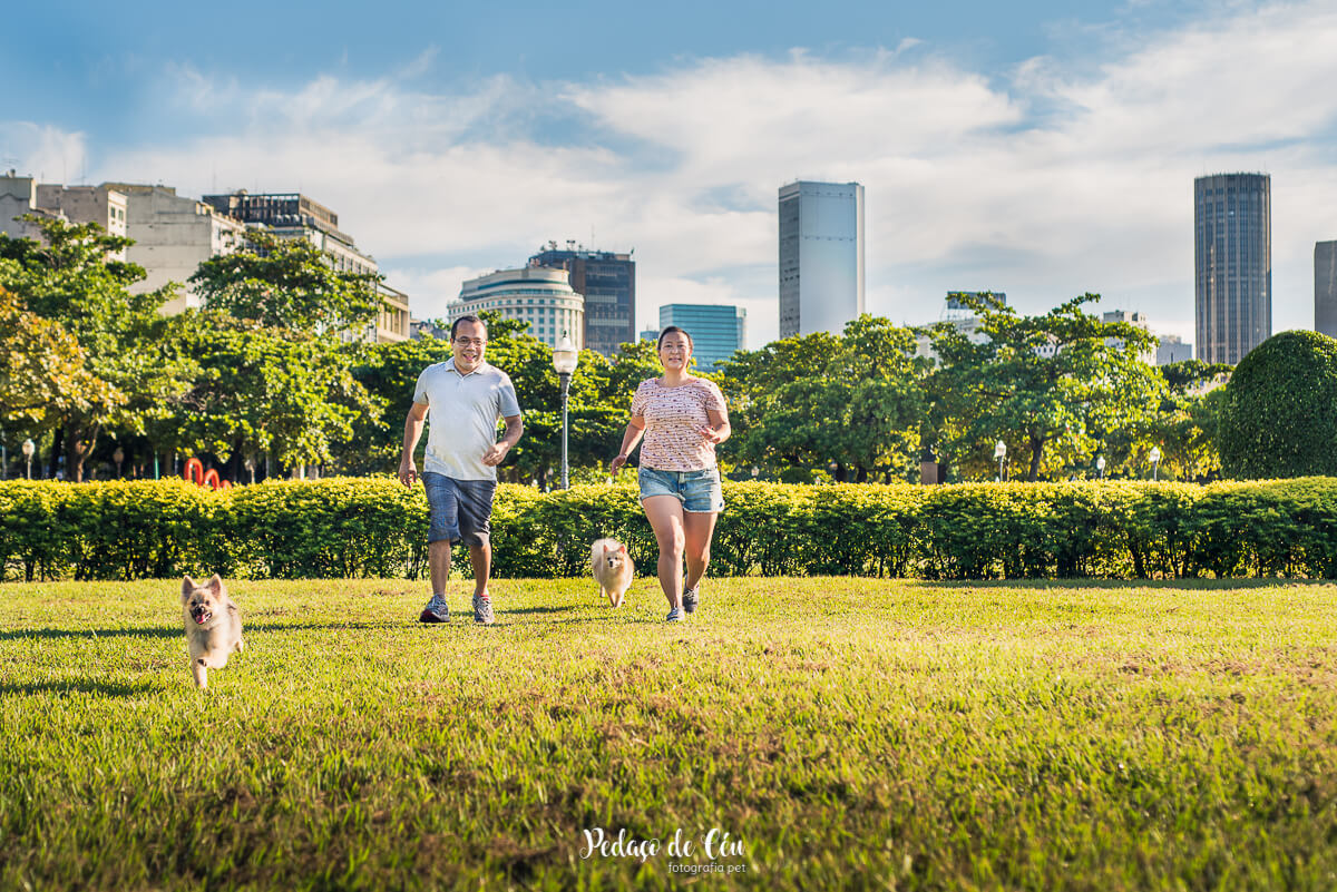 Ensaio Pet Família no parque
