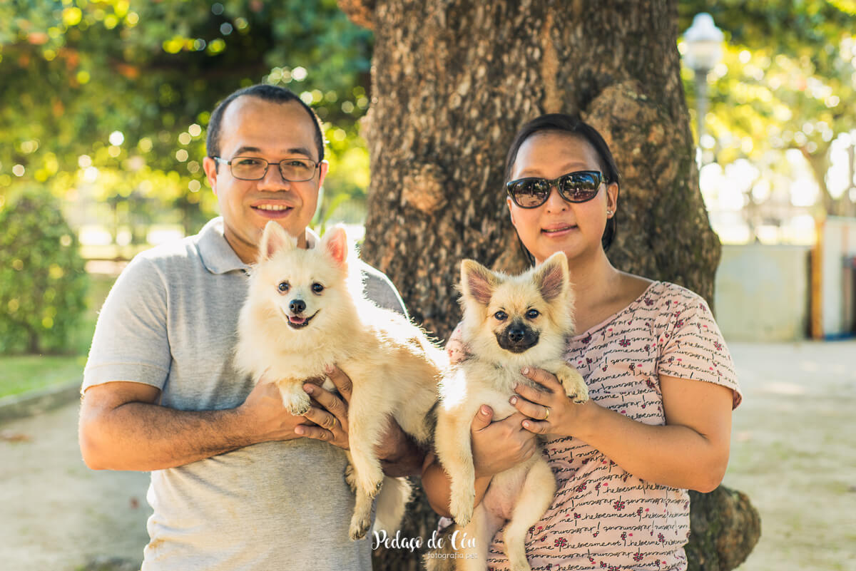 Ensaio Pet Família no parque