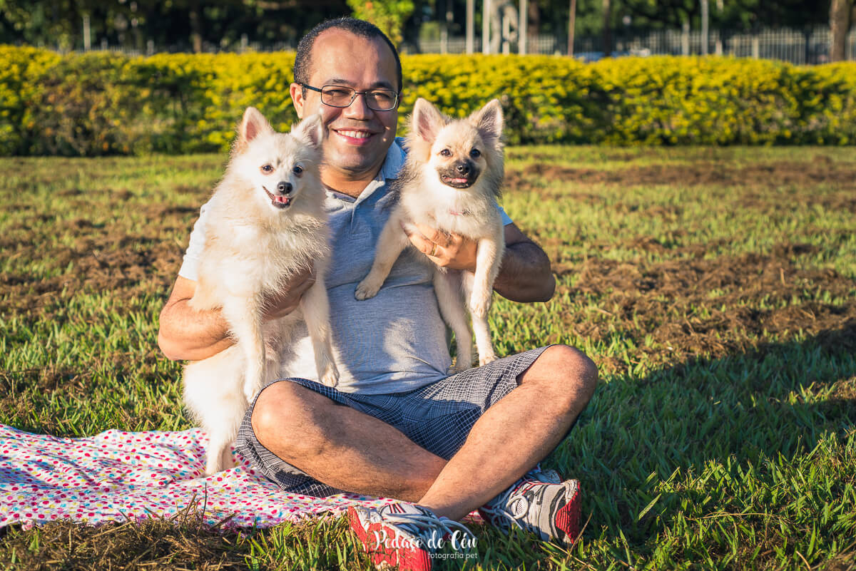 Ensaio Pet Família no parque