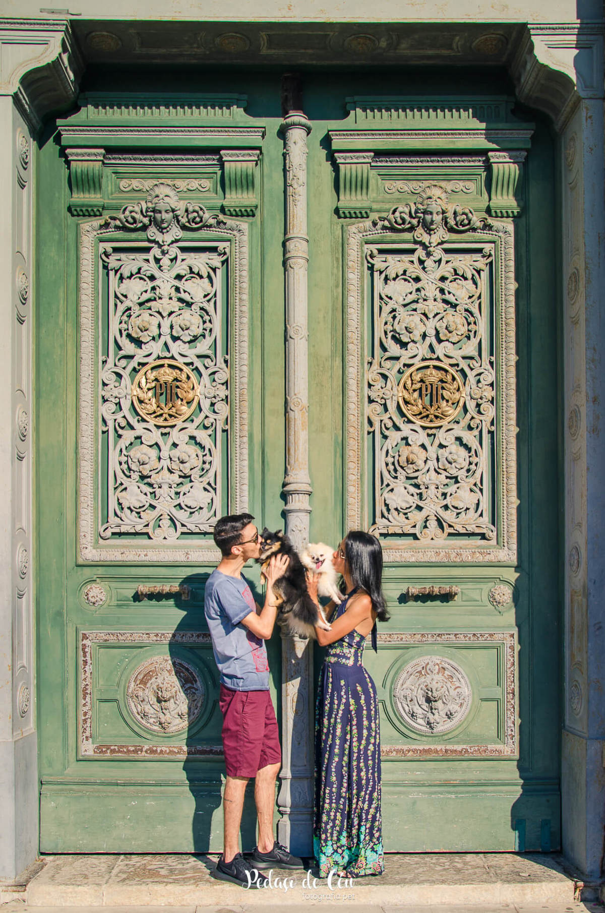 Ensaio pet família no museu nacional rio de janeiro