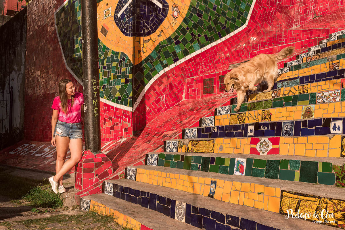 Ensaio pet escadaria selarón