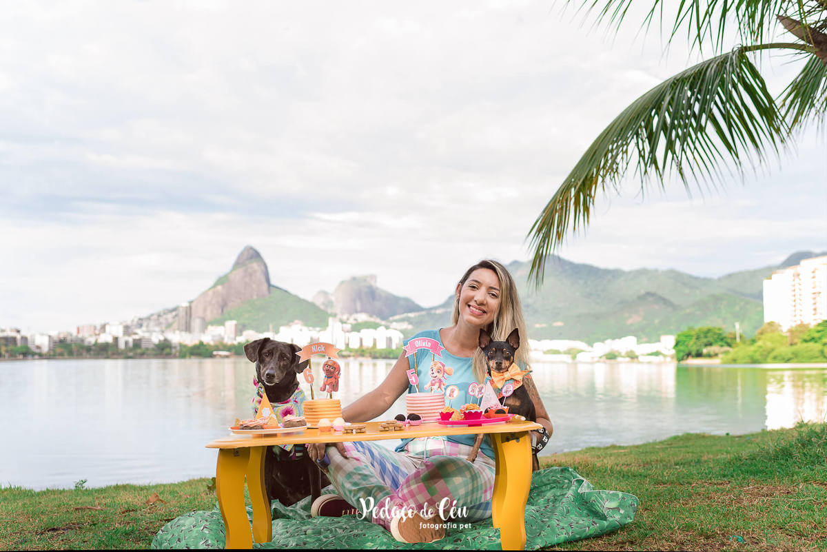 Smash the Cake Pet em família no Rio de Janeiro