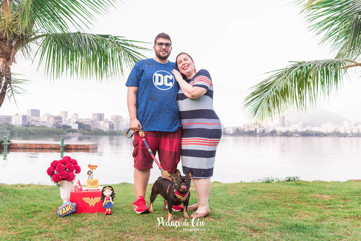 Ensaio Smash the Cake Pet Mulher Maravilha