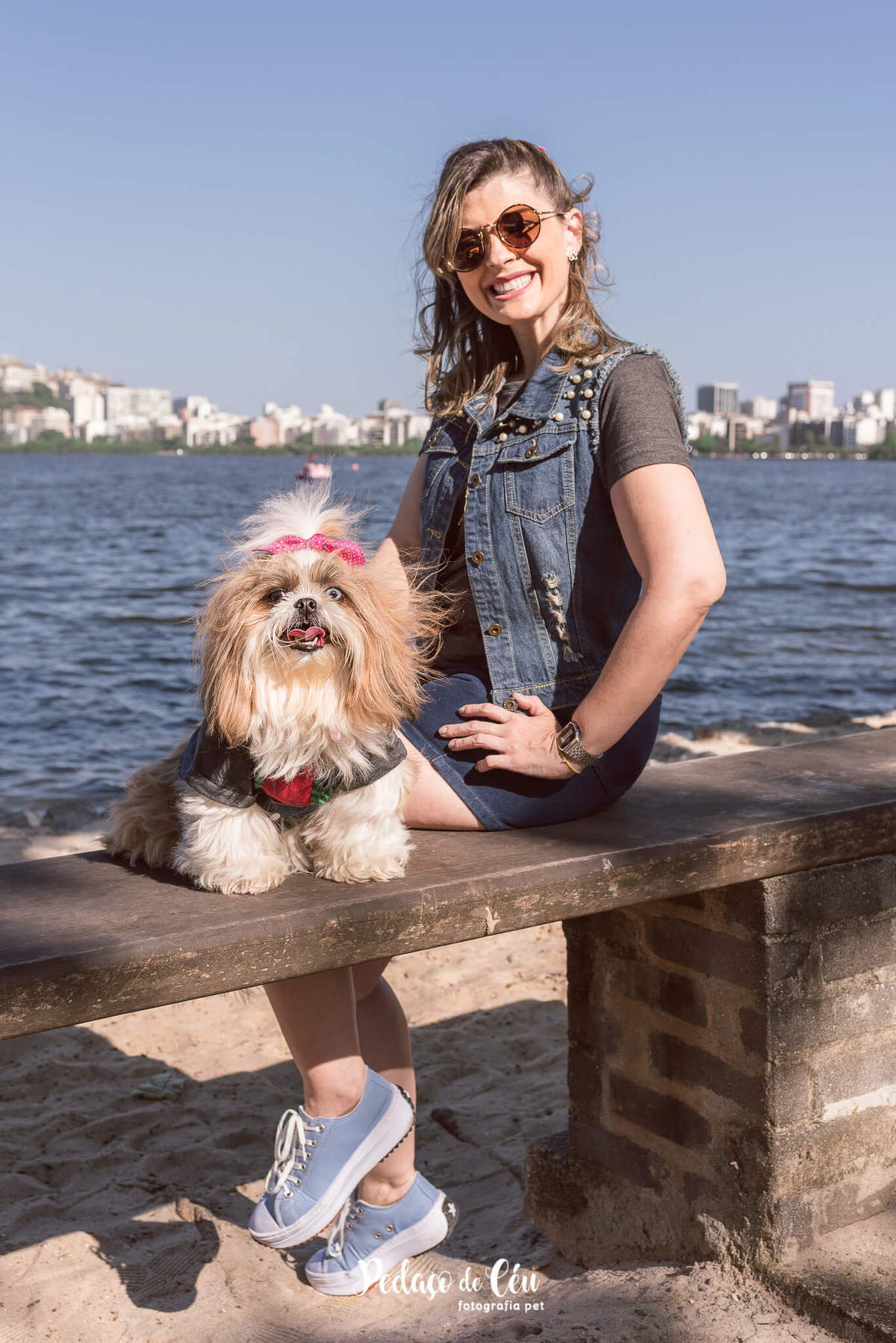Fotografia pet shihtzu RJ Lagoa Rodrigo de Freitas