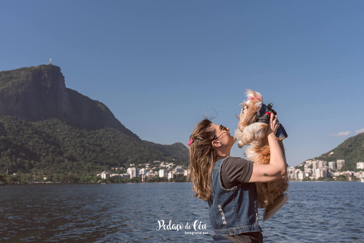Fotografia pet shihtzu RJ Lagoa Rodrigo de Freitas