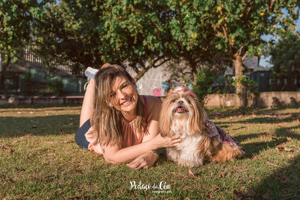 Fotografia pet shihtzu RJ Lagoa Rodrigo de Freitas