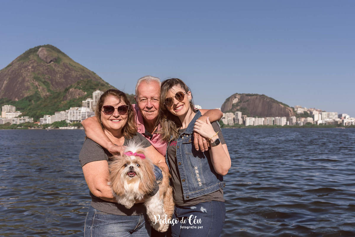Fotografia pet shihtzu RJ Lagoa Rodrigo de Freitas