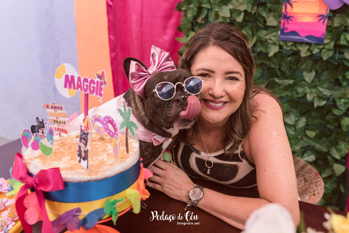 Aniversário pet bulldog francês