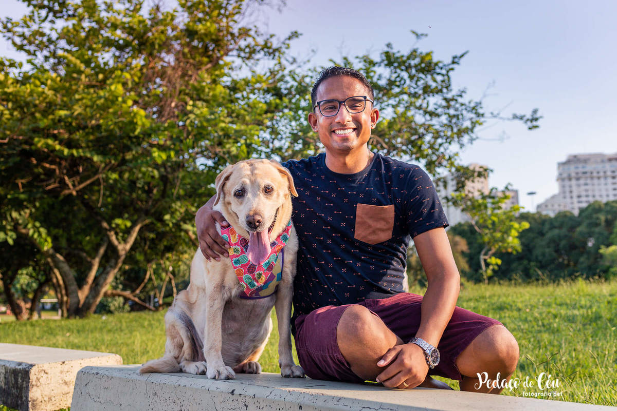 Ensaio pet labrador Aterro do Flamengo - Foto pet