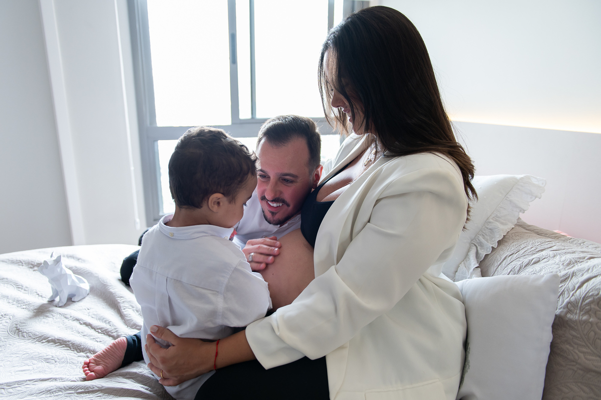 Ensaio Gestante com Filho Mais Velho SP