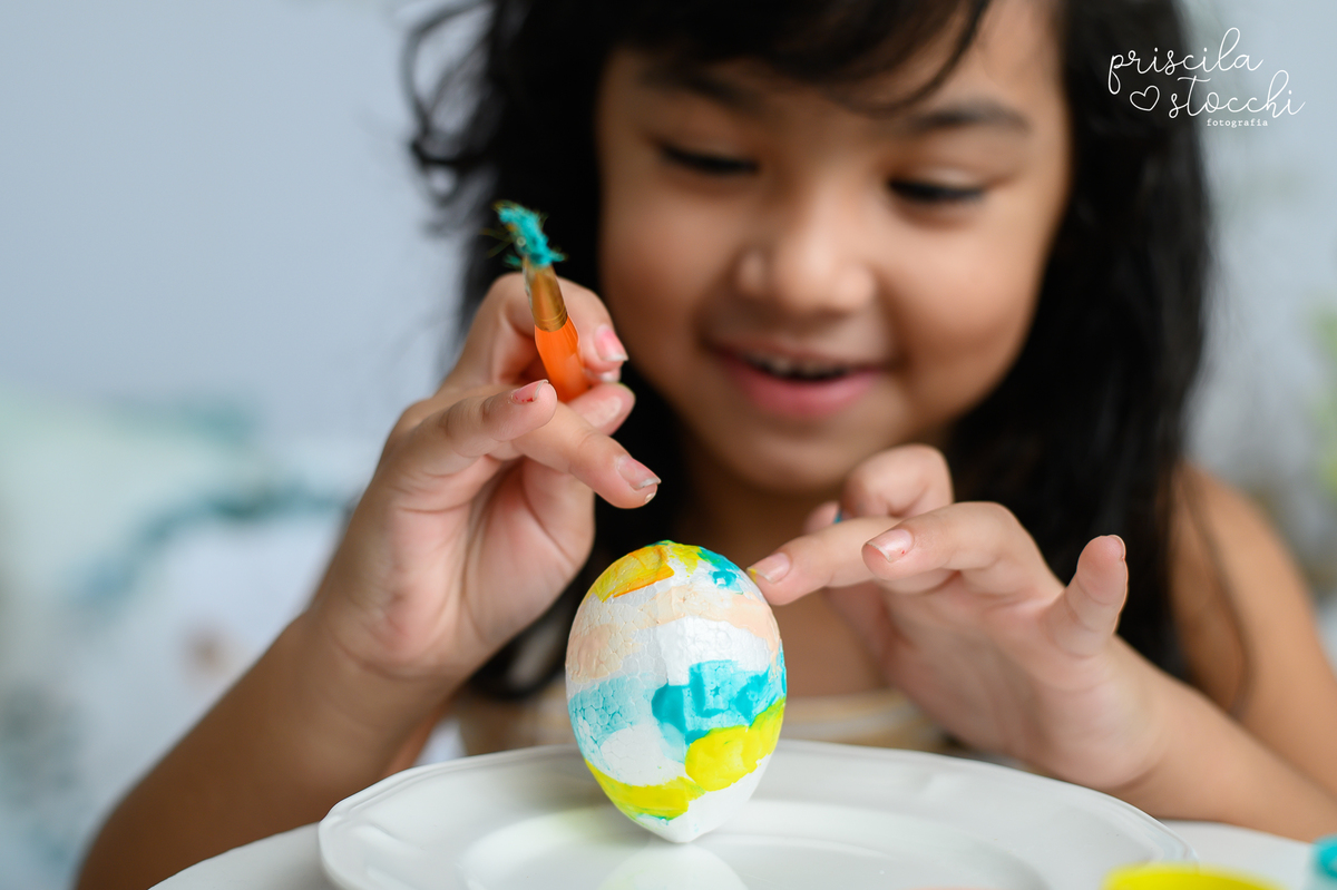 Ensaio Fotográfico Páscoa Pintura Ovos SP