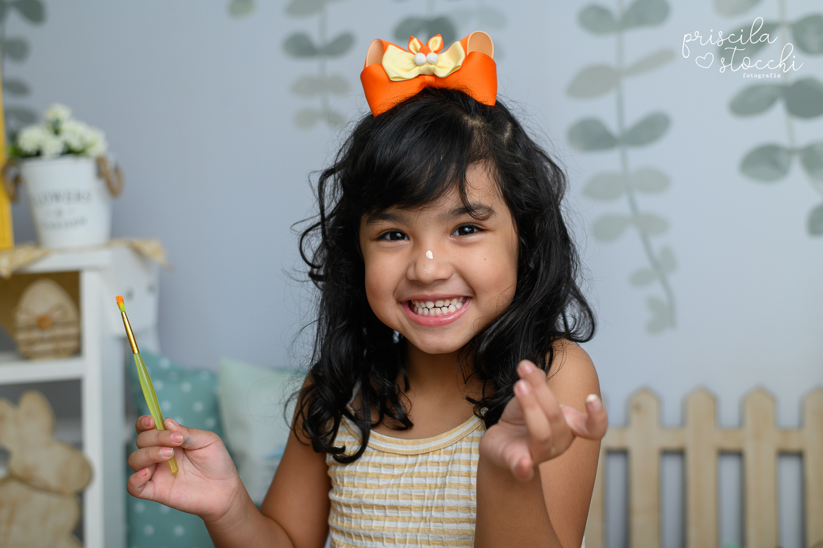 Ensaio Fotográfico Pintura Infantil