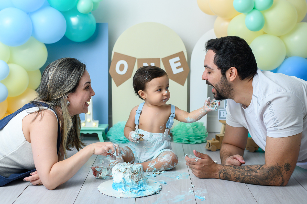 smash the cake com os pais estúdio menino sp