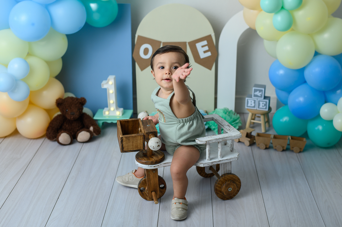 Sessão de Fotos 1 ano menino SP