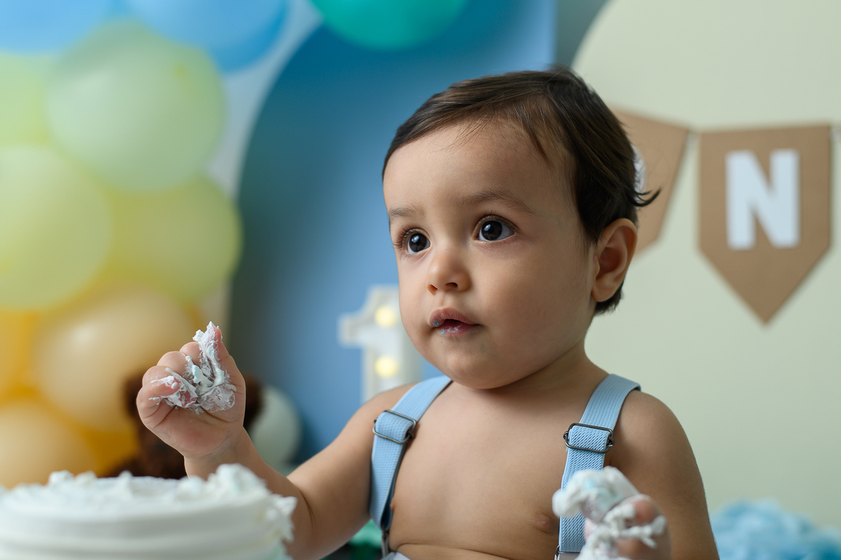 ensaio smash the cake 1 ano zona sul sp